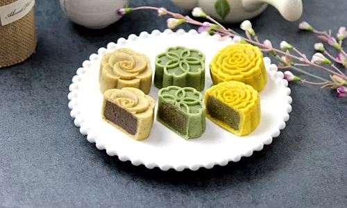 Bánh trung thu trà ô long mứt đào