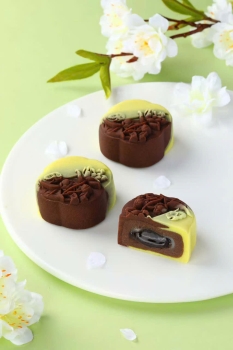 Bánh Trung thu hoa quả vị sô cô la